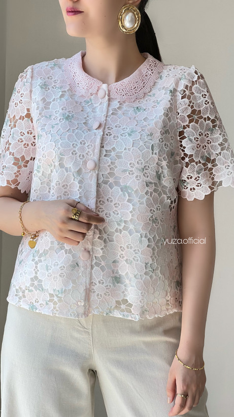 شومیز گیپور وارداتی در سه رنگ