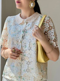 شومیز گیپور وارداتی در سه رنگ
