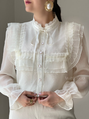 شومیز نباتی پرنسسی وارداتی